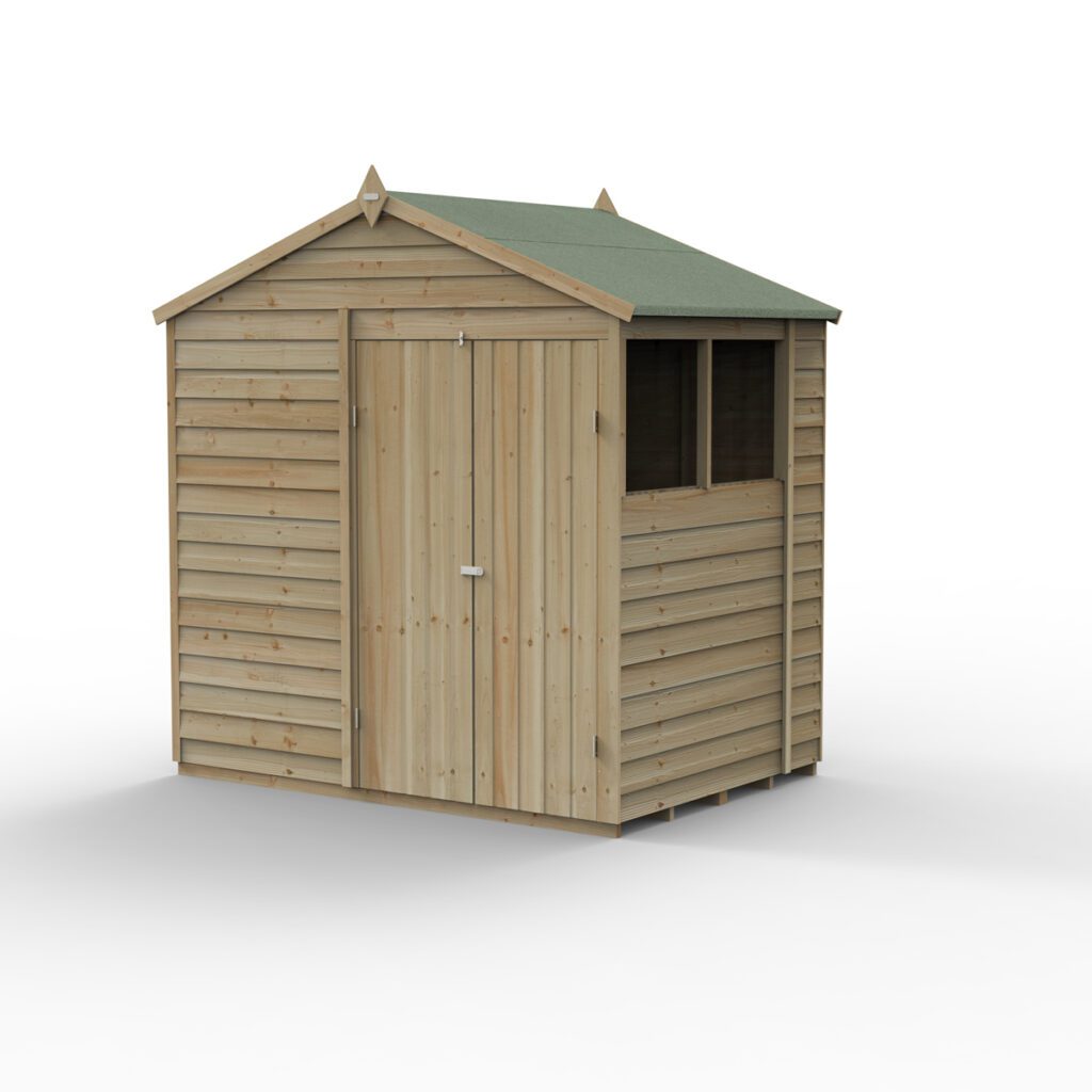 4LIFE Apex Shed 7×5 – Double Door – 2 Window 5013053199923 2